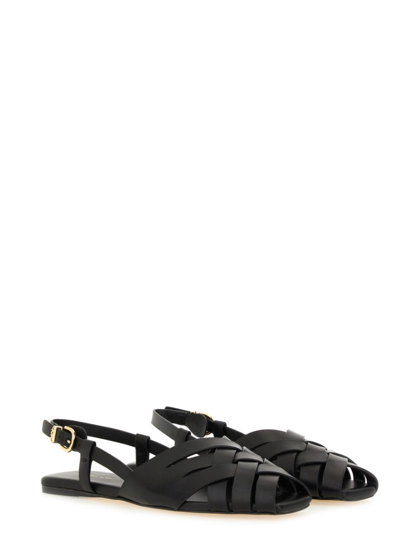 Shop Michael Michael Kors "irene" Sandal In Black