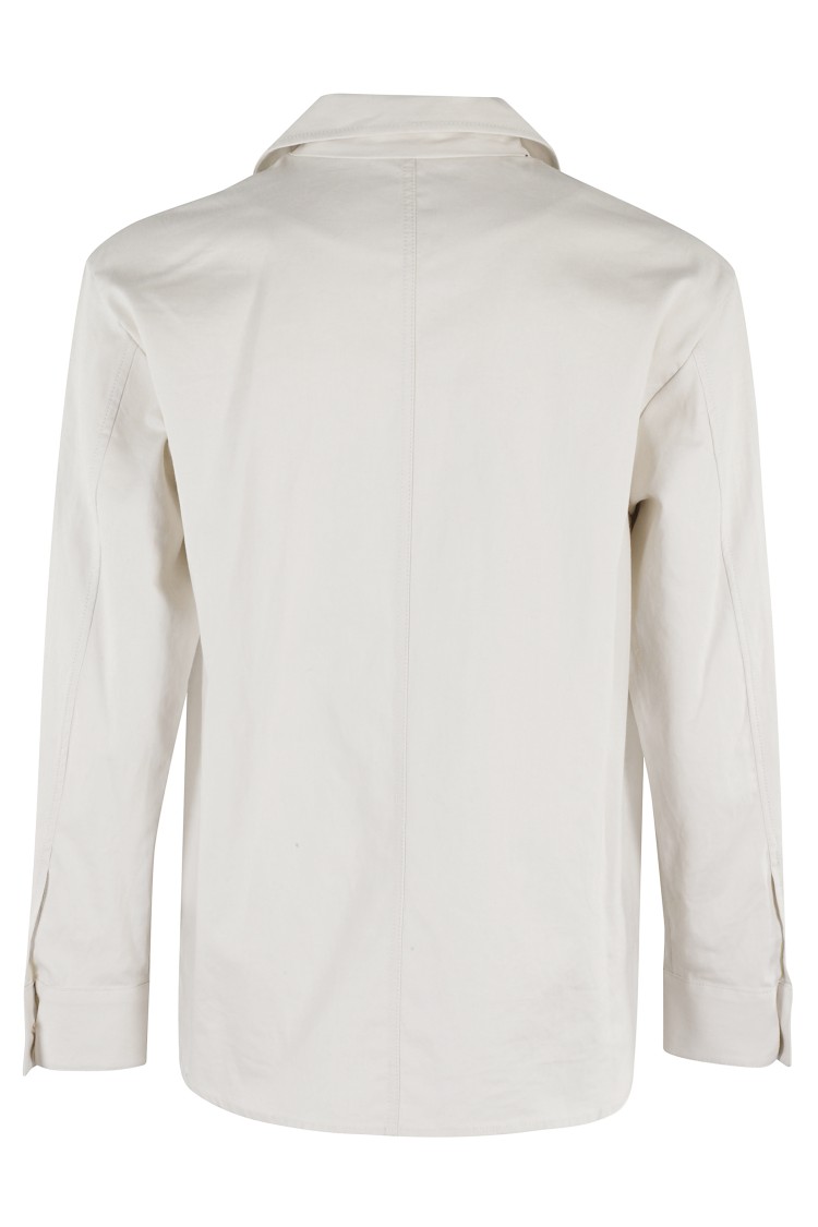 PAOLO PECORA PAOLO PECORA LINEN-BLEND LONG-SLEEVE JACKET
