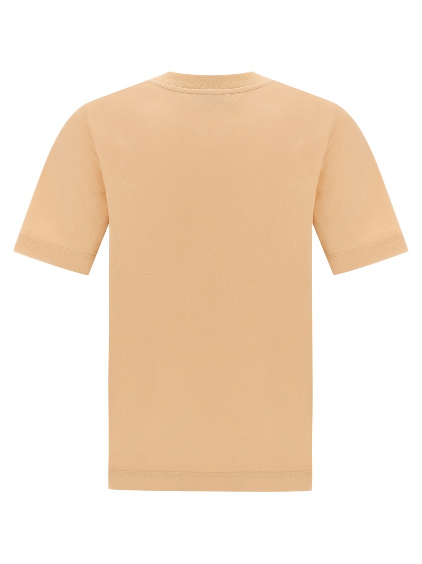 Burberry Vibrant Floral Print Cotton T-shirt In Neutral