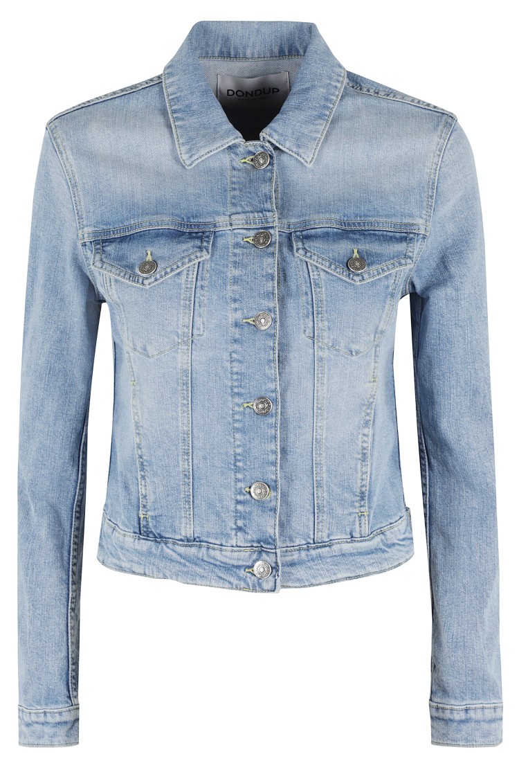 DONDUP DONDUP LIGHT BLUE SLIM FIT DENIM JACKET 