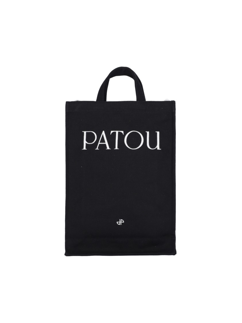 Patou Rectangular Tote Bag With Shoulder Strap And Top Handles