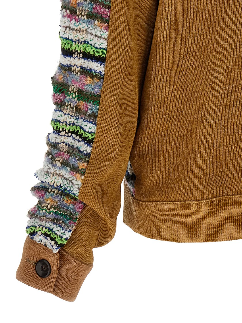 Vitelli Textured Ribbed Hem Jacket With Chest Pockets In Gray