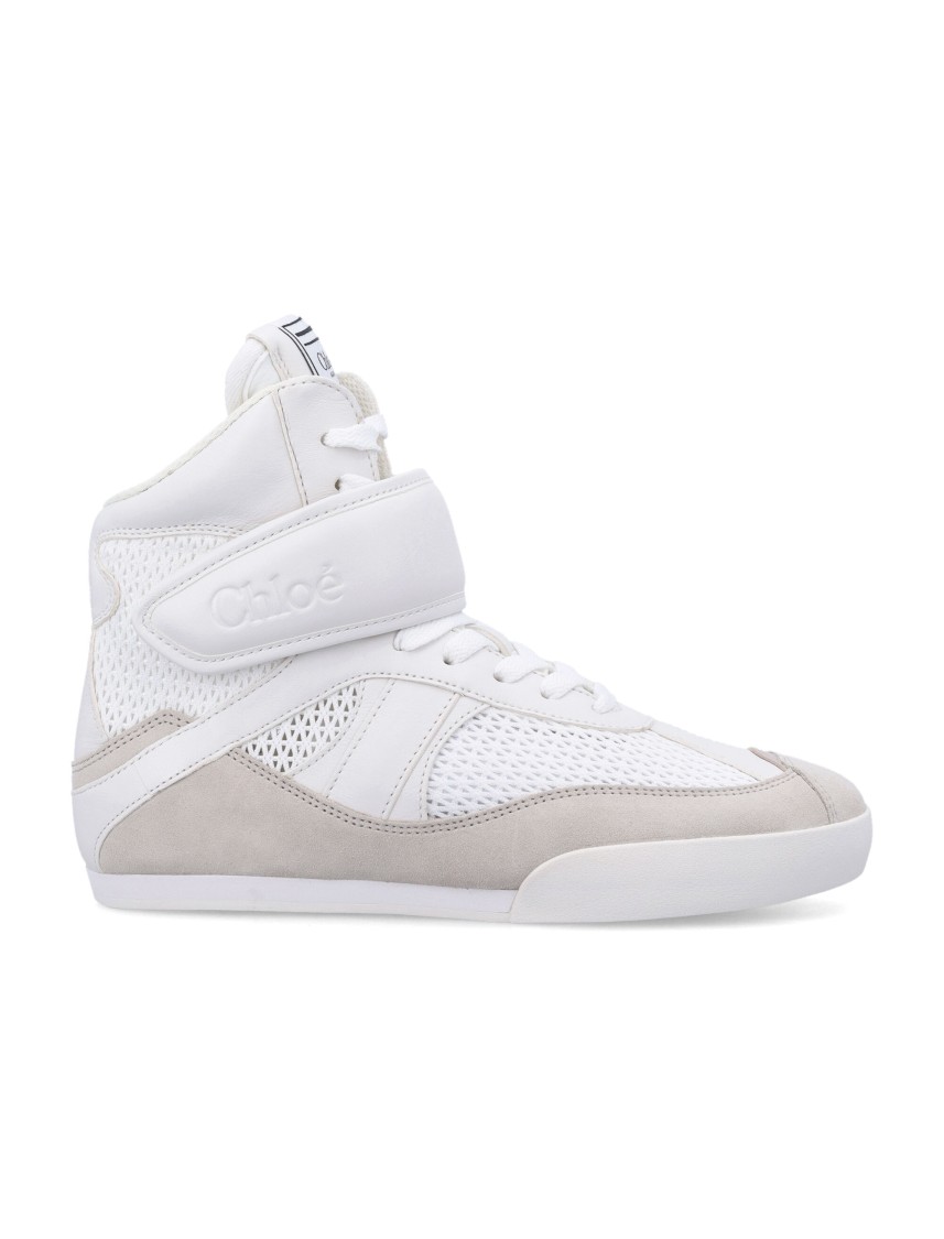 Shop Chloé Kick High-top Woman's Sneaker In White