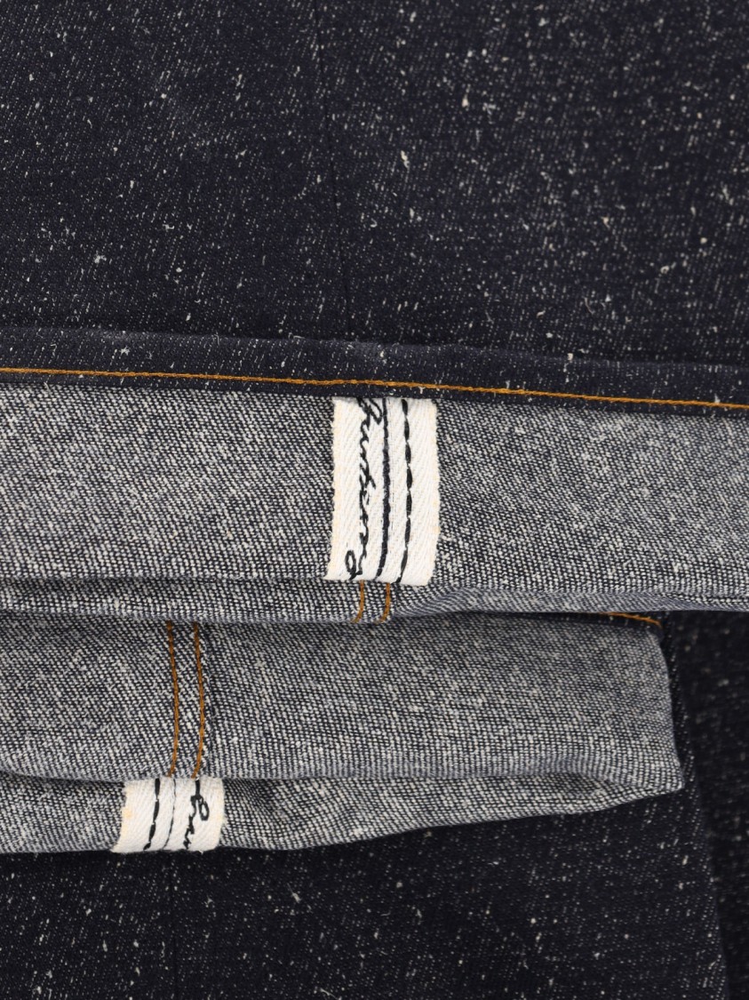 Burberry Cotton Blend Trouser With Metal Belt Loop In Blue