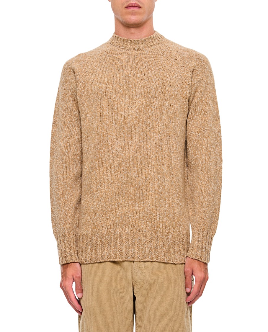 Drumohr Round Neck Sweater In Brown