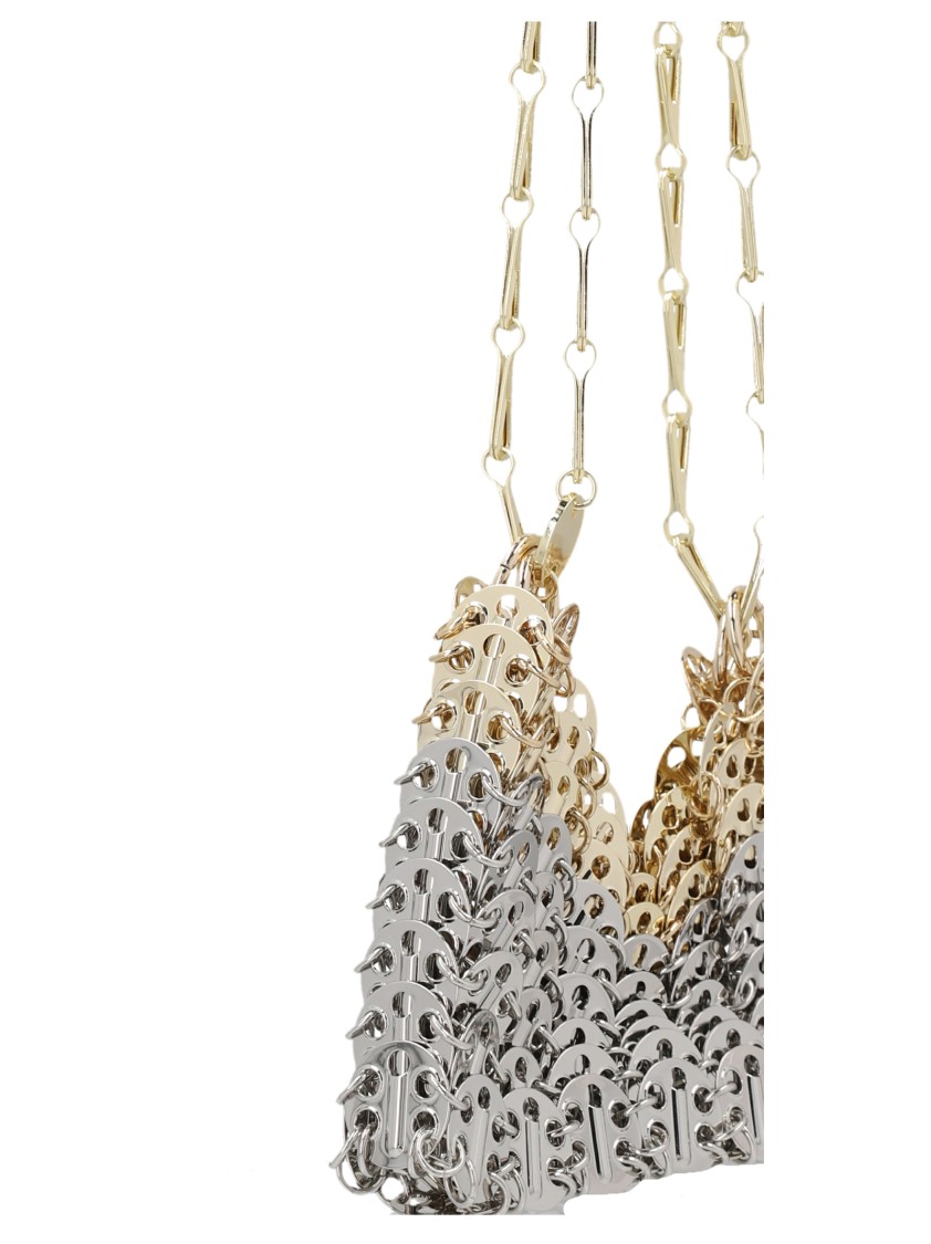 Rabanne Paco '1969 Nanomaterial Degrade' Shoulder Bag In Silver