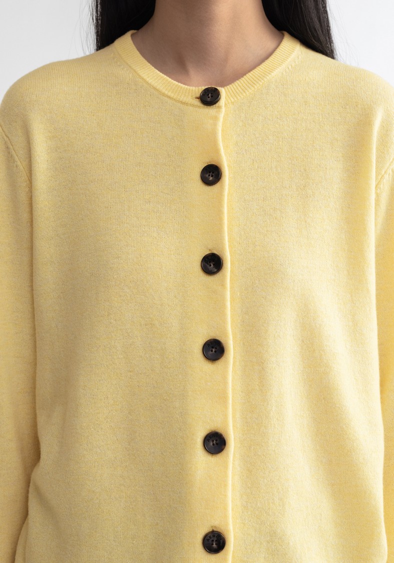 Shop Aeron Plie - Pure Merino Wool Cardigan In Neutrals