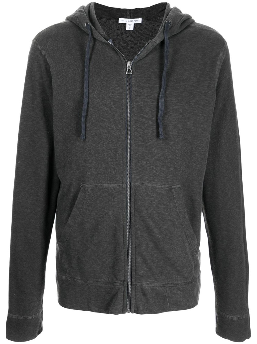パーカー・フーディ James Perse Fitted Zip-Up Hoodie In Carbone MXA2130_CRP_0036.jpg?v=