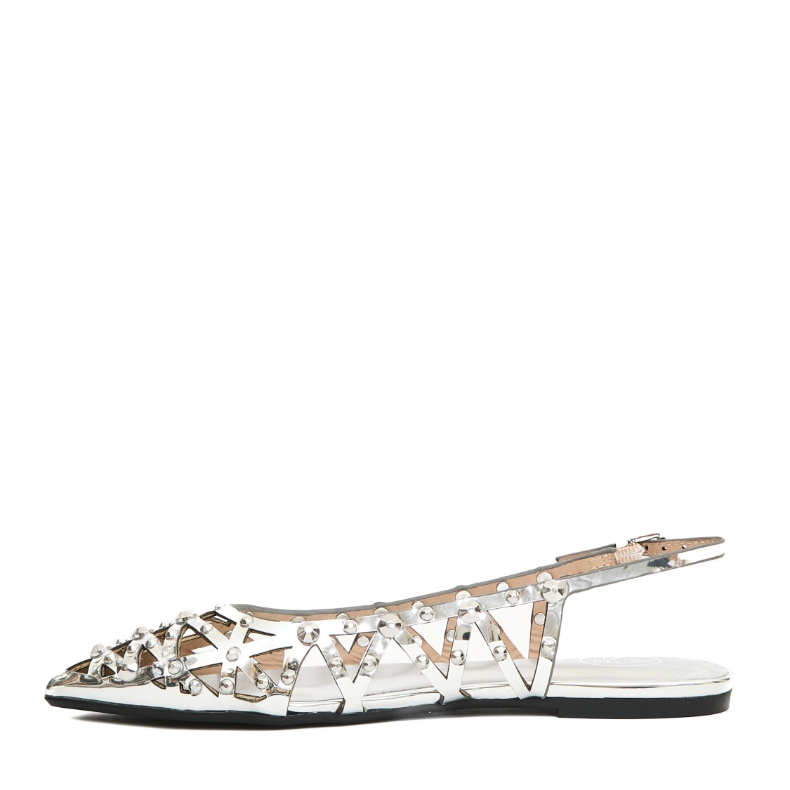 Ash Bazaar Slingback Stud Embellished Sandals
