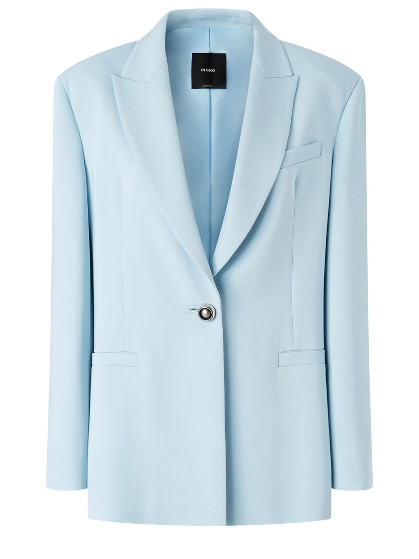 Shop Pinko Stretch Viscose Single-breasted Jacket