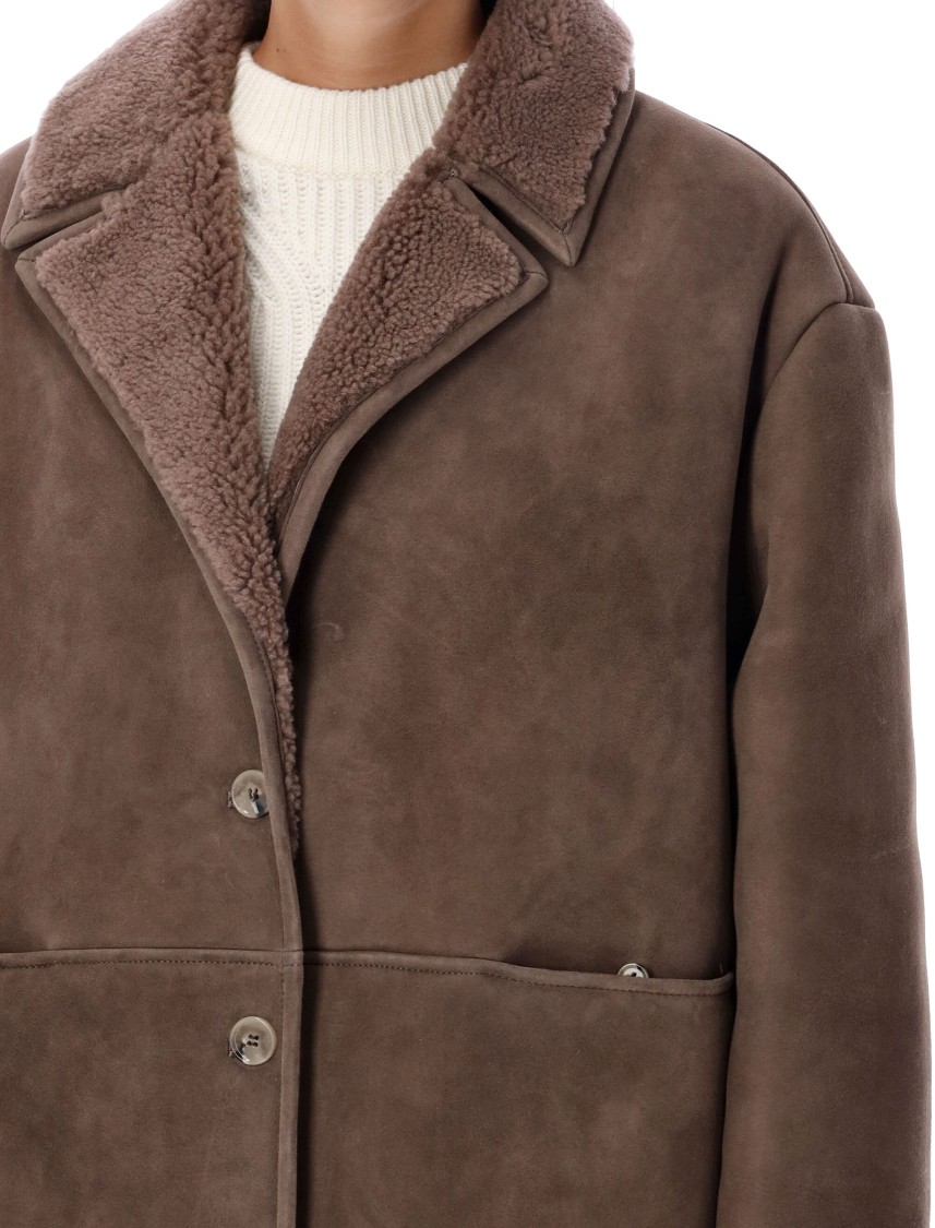 Loulou Studio Shearling Lapin Collar Jacket