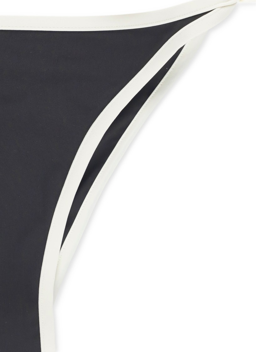 Brunello Cucinelli Brown Techno Jersey Bikini Slip In Black