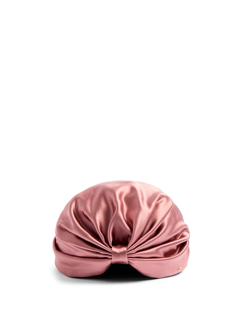 Valentino Garavani Silk Turban With Twisted Front Detail