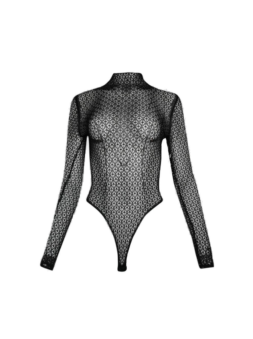 Khaite Sheer Fena Bodysuit