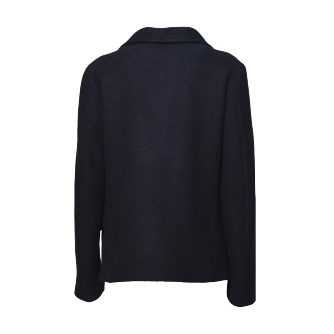 ボトムスその他 Aspesi Navy Blue Boxy Felted Wool Jacket Aspesi Felted Coat In Blue | ModeSens