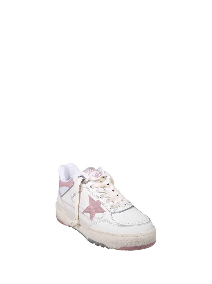 Golden Goose Low-top Sneakers With Cow Leather In White