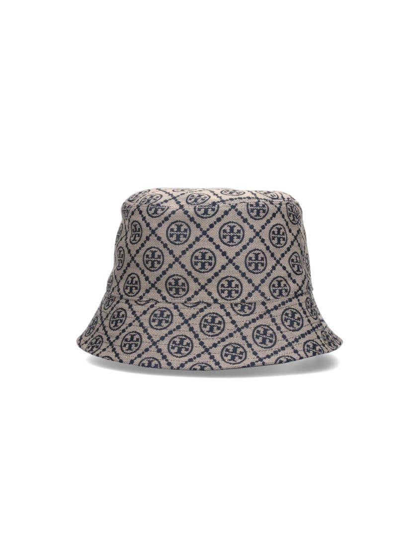 Shop Tory Burch T Monogram' Bucket Hat – Beige In Neutrals