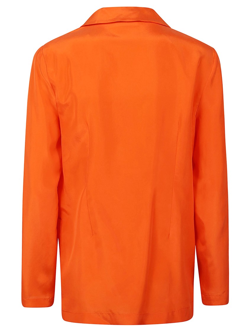 P.a.r.o.s.h Crepe Single-breasted Jacket In Orange