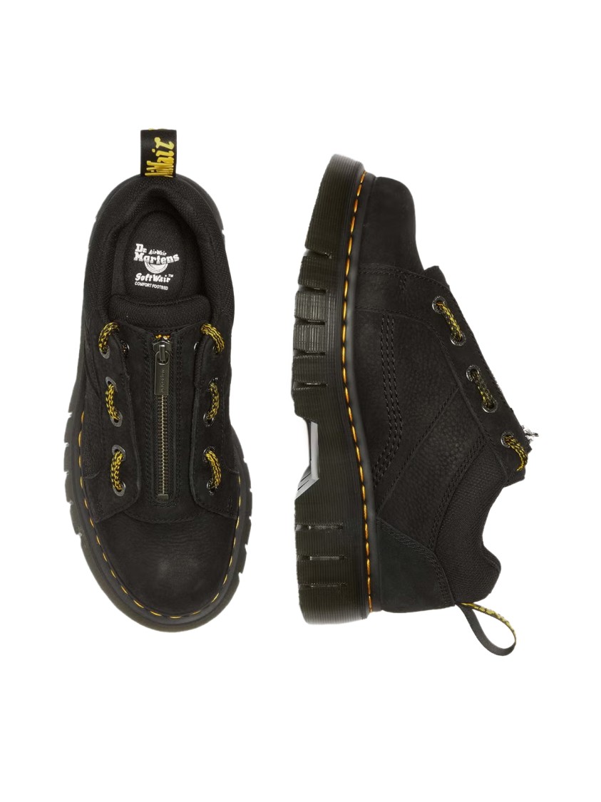 Dr. Martens' Dr. Martens Woodward Hiker Lo Zip 6-eye Shoes In Black