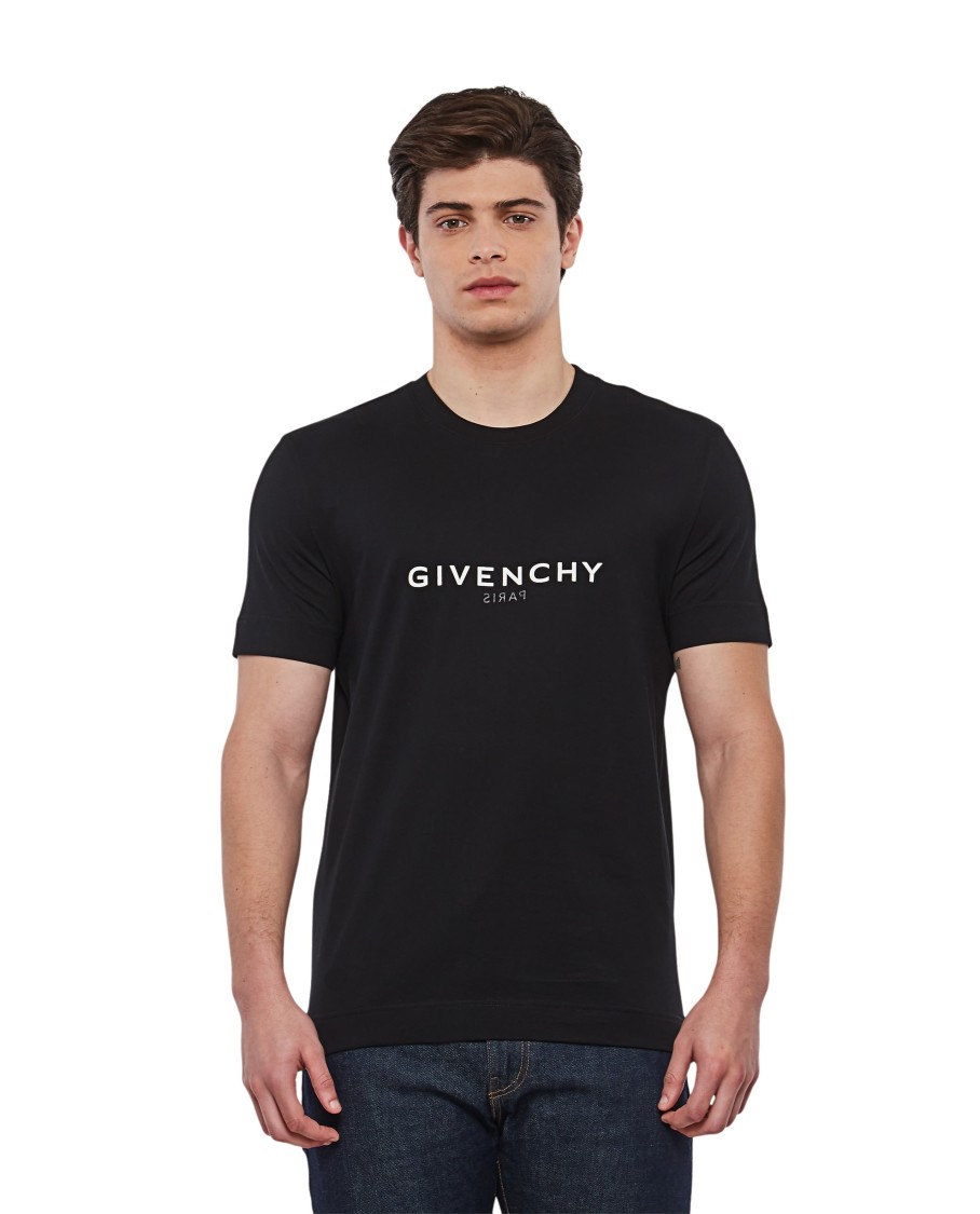 Shop Givenchy Slim Fit Black Cotton T-shirt