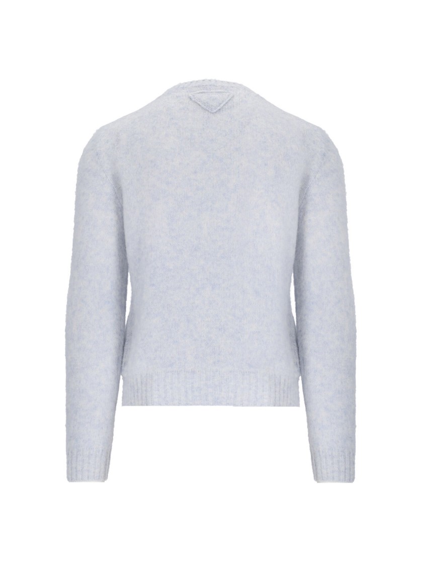Prada Wool Sweater In Blue