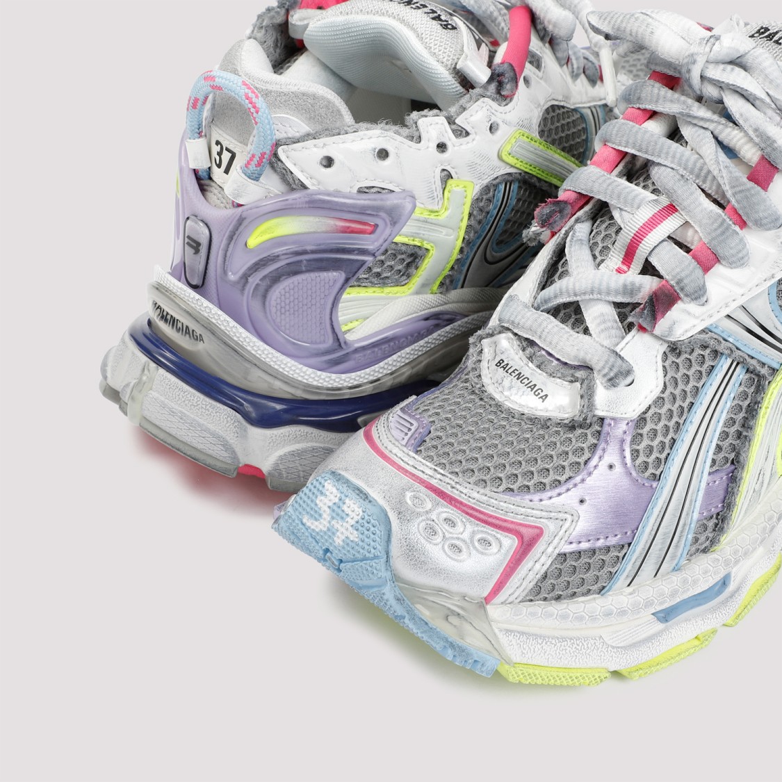 Balenciaga Runner Multicoloured Trainer In Multicolor