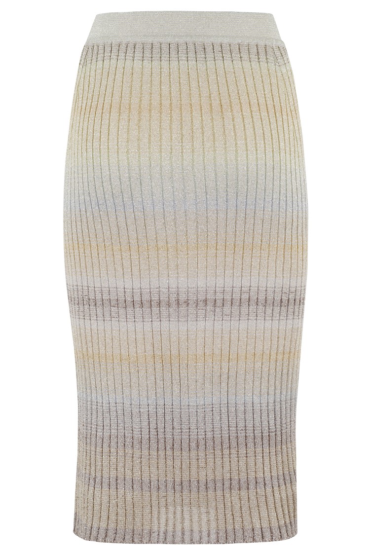 Shop Missoni Ankle-length Skirt With Ribbed Texture In Multicolor