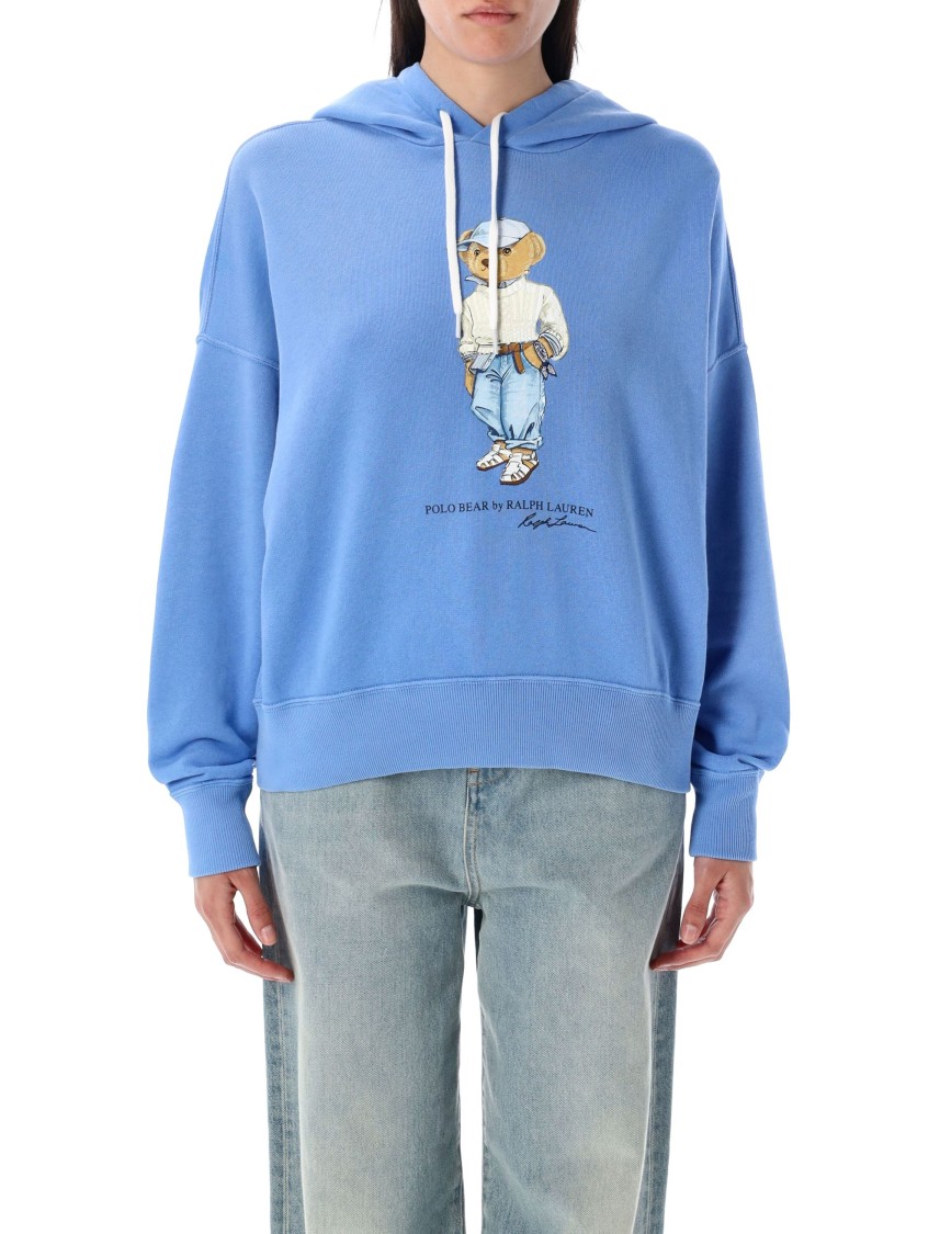 Shop Polo Ralph Lauren Summer Blue Polo Bear Hoodie