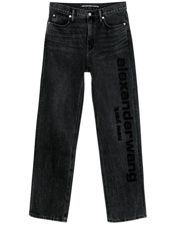 Alexander Wang Grey Relaxed Fit Straight Leg | THE LIST