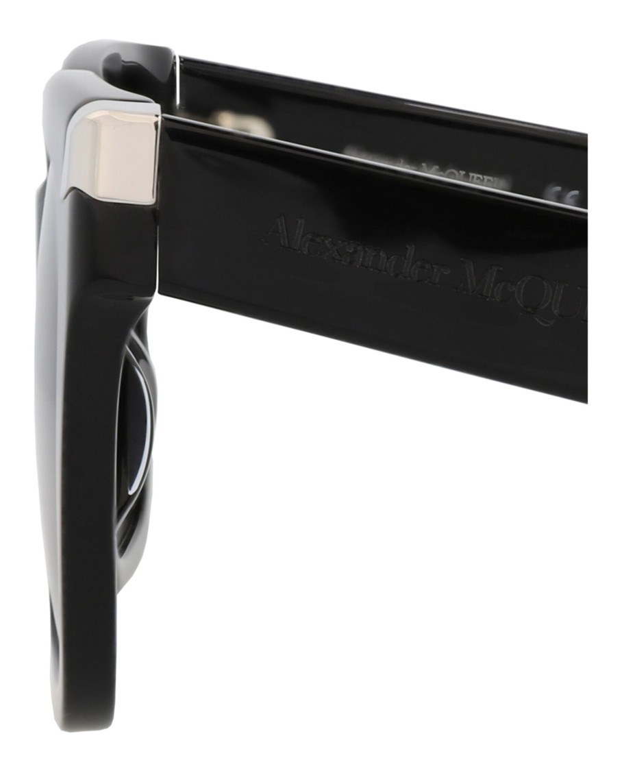 Alexander Mcqueen Square-frame Recycled Acetate Sunglasses In Gray