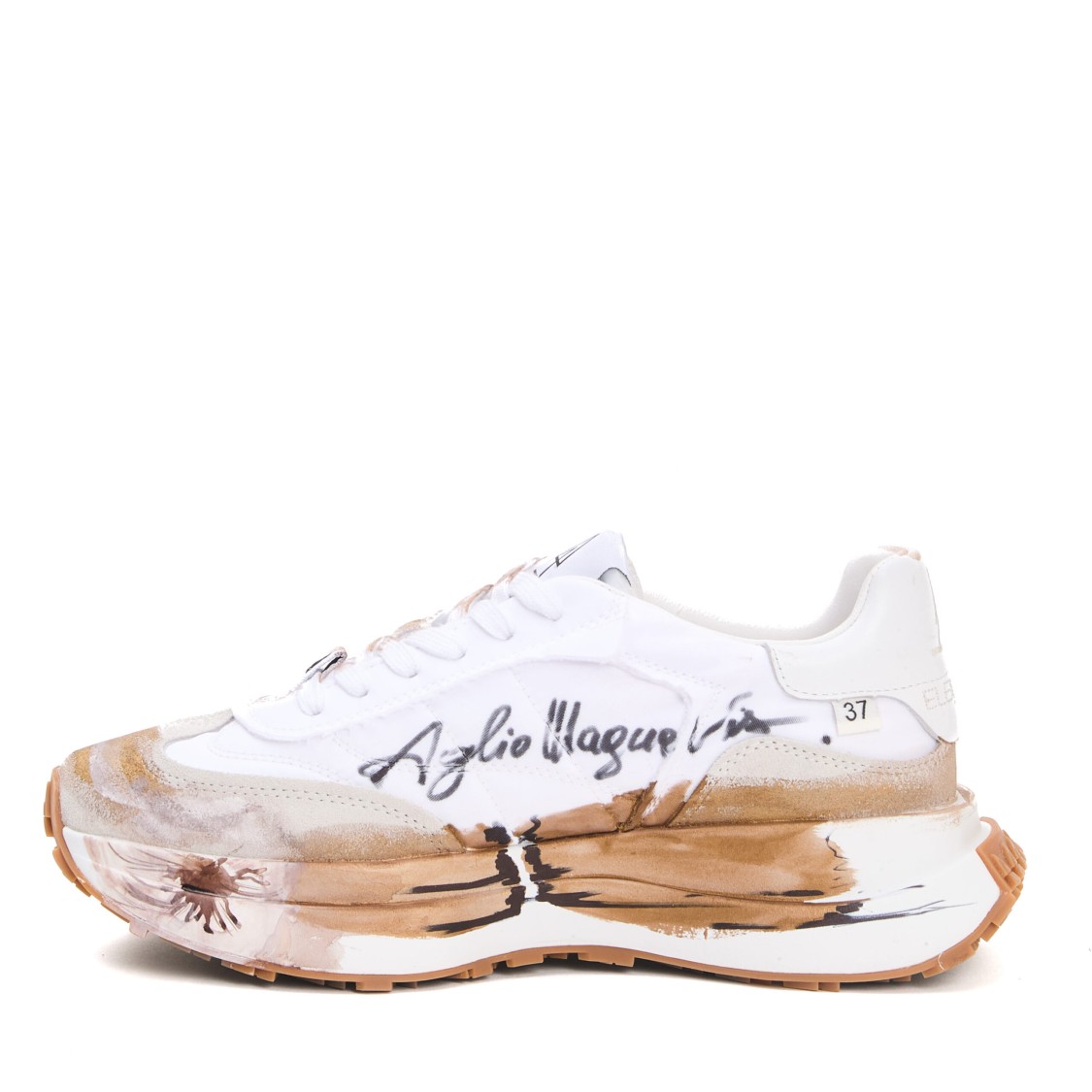 スニーカー Elena Iachi Bianca E Beige Dipinta A Mano Sneakers Elena Iachi Bianca E Beige Dipinta A Mano | THE LIST