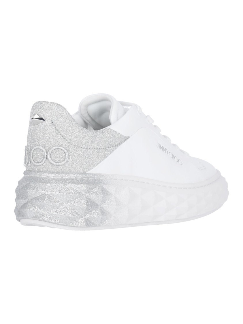 Shop Jimmy Choo "diamond Maxi/f Ii" Sneakers – White
