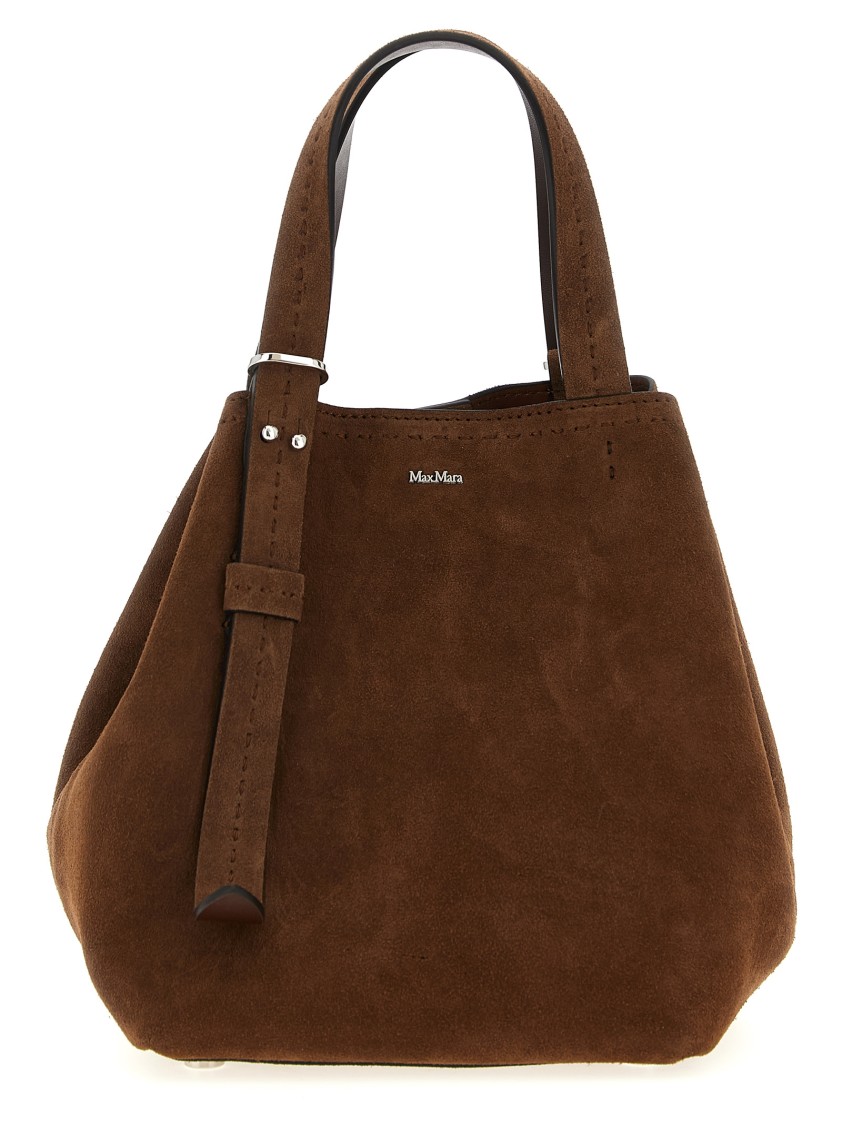 Max Mara Small 'archetipo' Handbag With Adjustable Strap In Black
