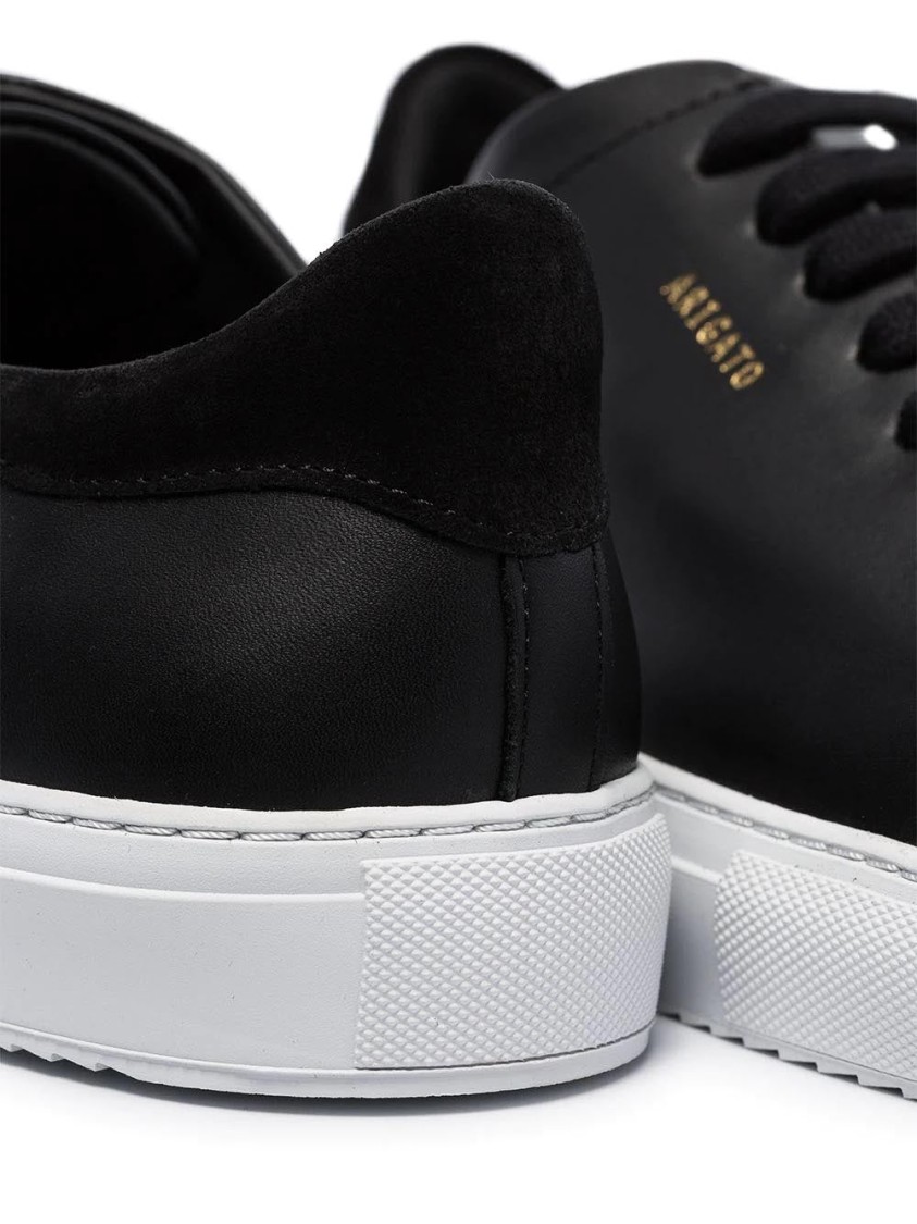 Axel Arigato Clean 90 Smooth Leather Sneakers In Black
