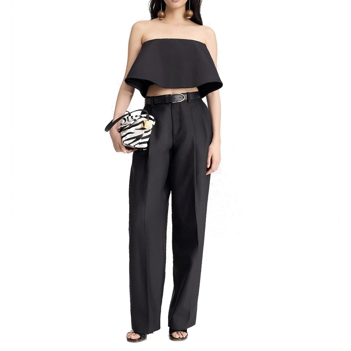 Jacquemus Curzio Flared Pants In Black