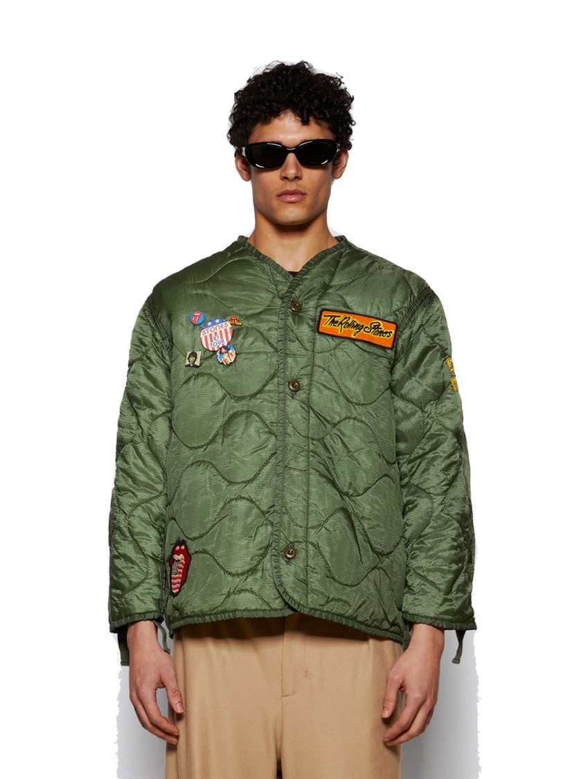Madeworn Rolling Stones Jacket Army In Green