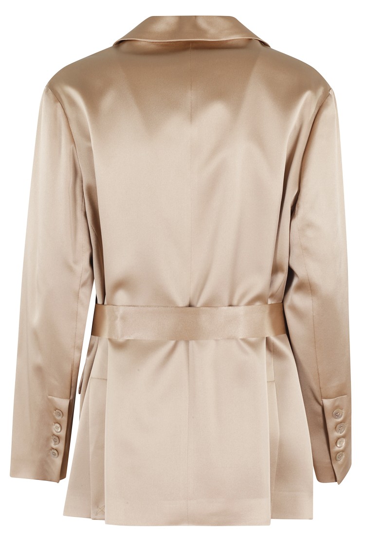 SEMICOUTURE SEMI COUTURE CHRISTIANA SATIN-FINISH BLAZER