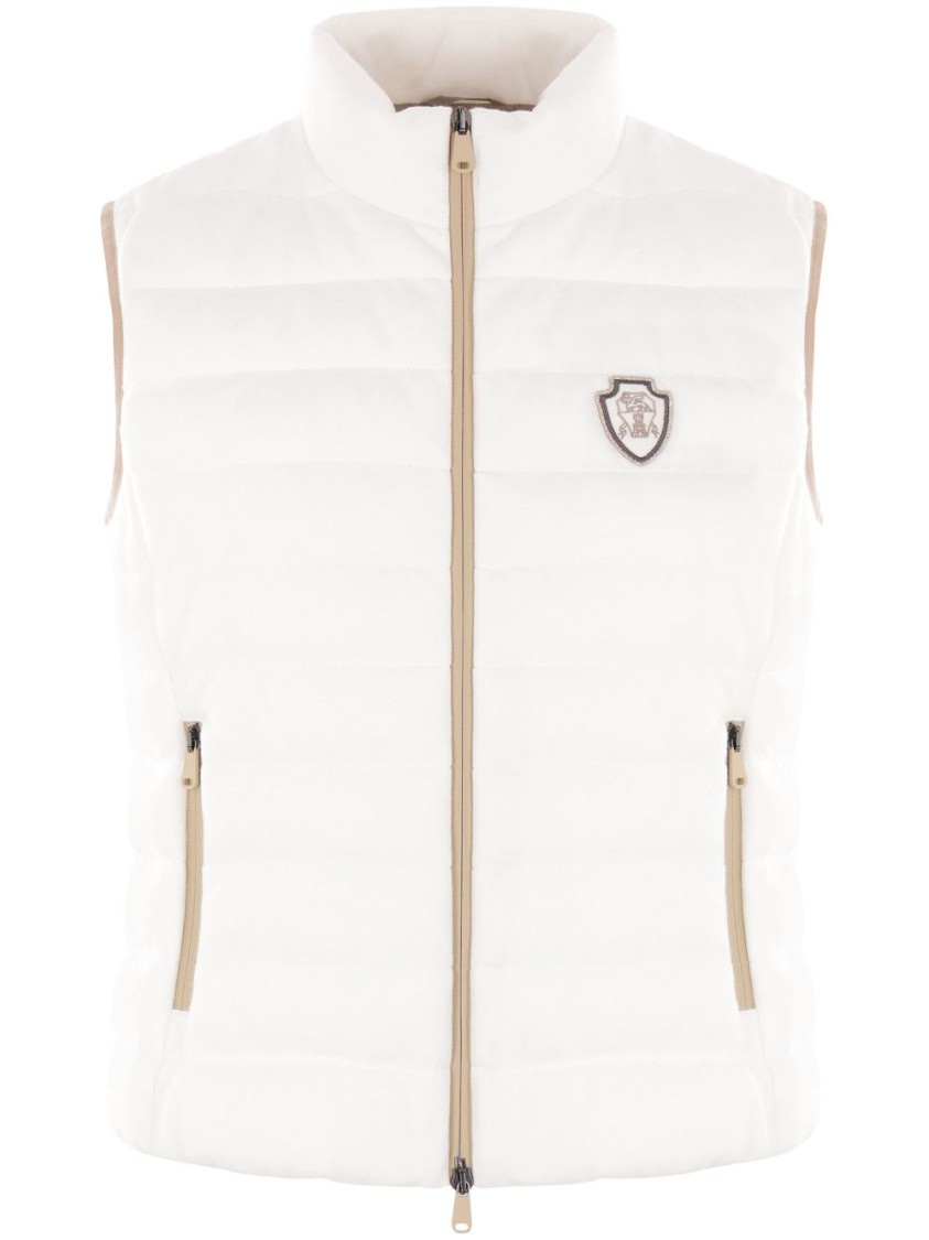 ブルゾン Brunello Cucinelli Quilted White Sleeveless Jacket Brunello Cucinelli Quilted White Sleeveless Jacket | THE LIST