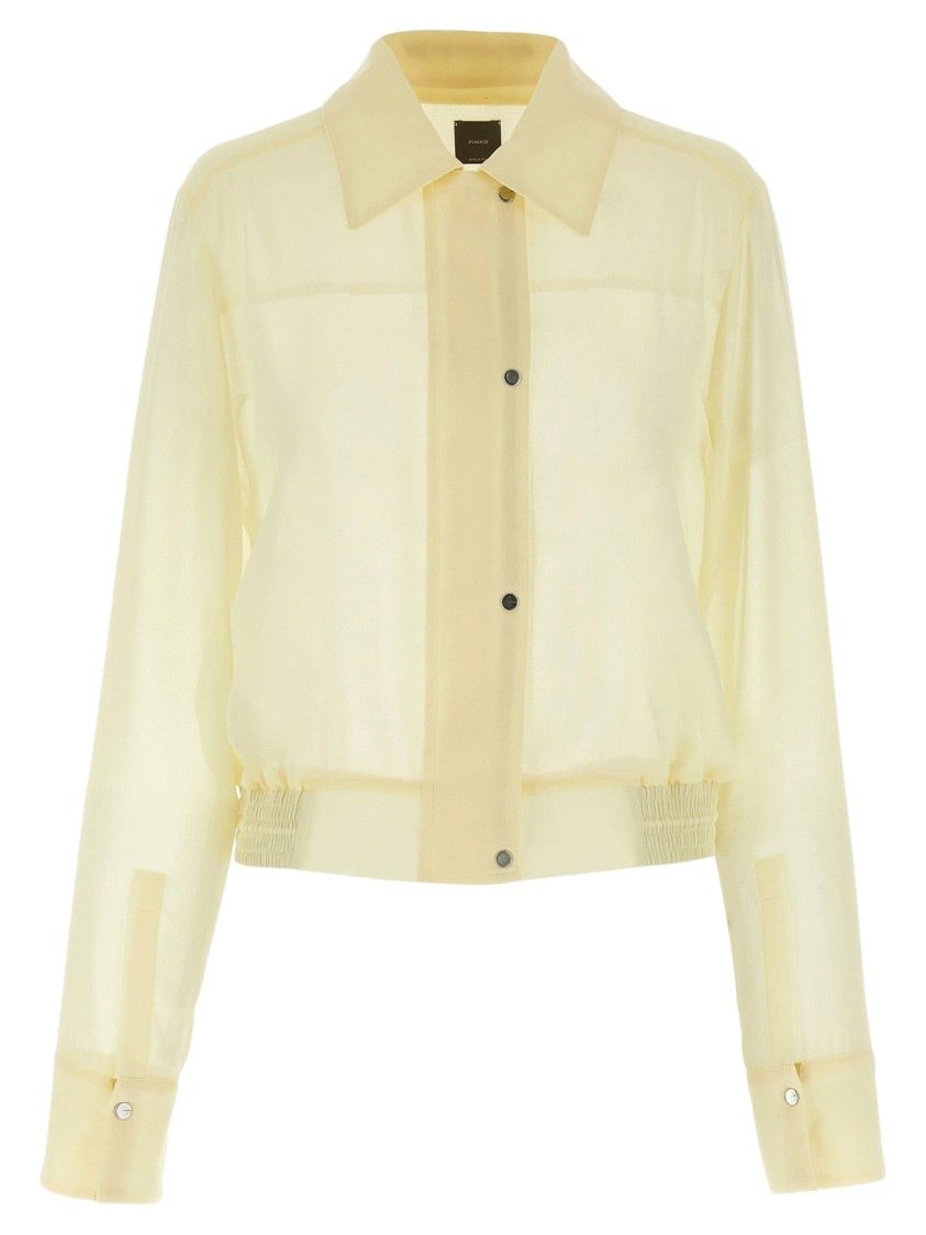 PINKO PINKO SEMI-SHEER GEORGETTE BLOUSE