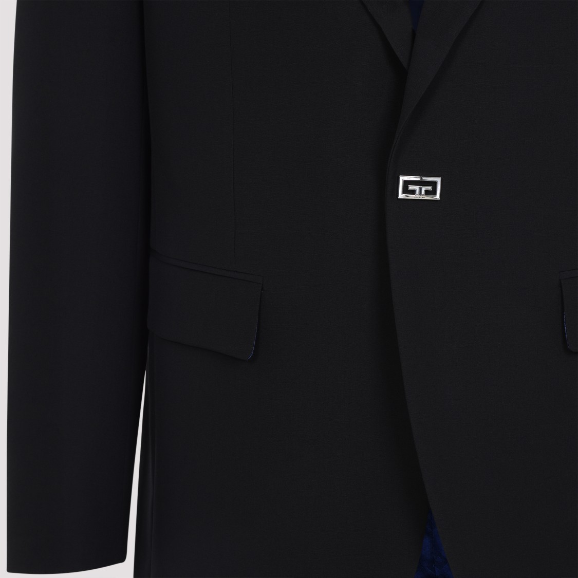 Givenchy Wool Jacket With Flap Pockets And Notched Collar In Black