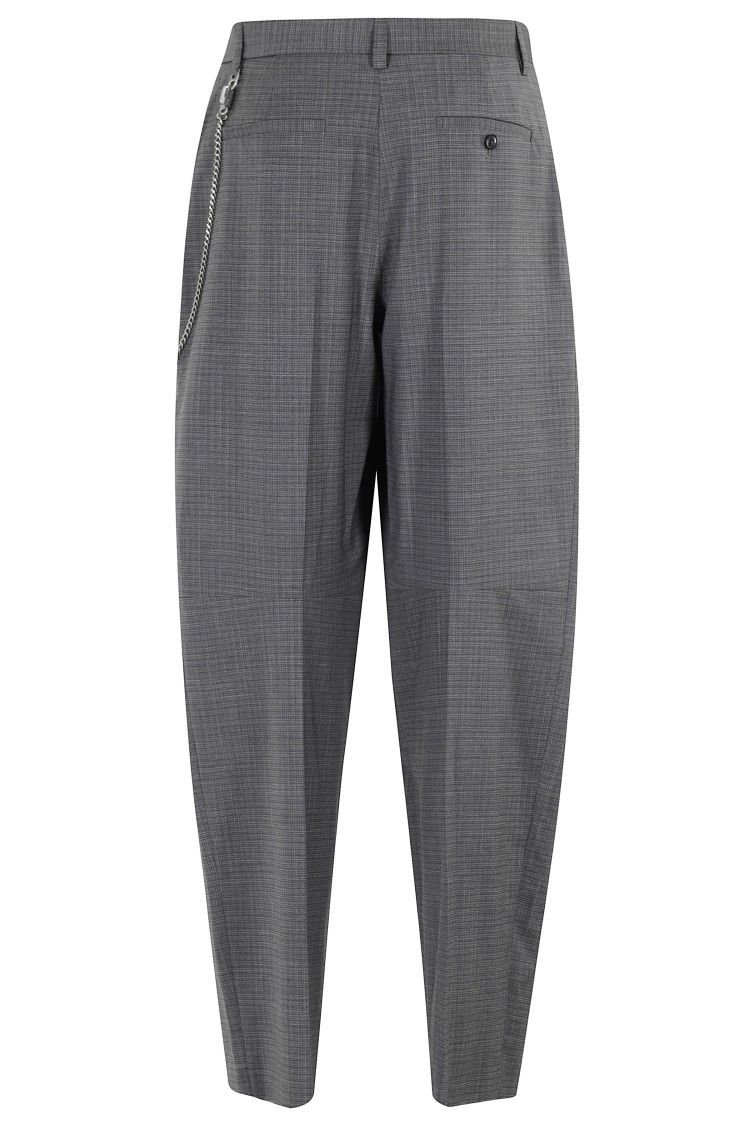 Alexander Wang Women Grey Wool-blend Trousers In Gray