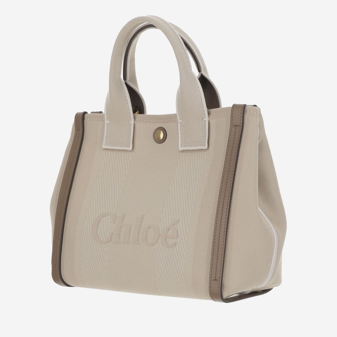 CHLOÉ CHLOÉ CHLOÉ CARRY SMALL CANVAS TOTE BAG