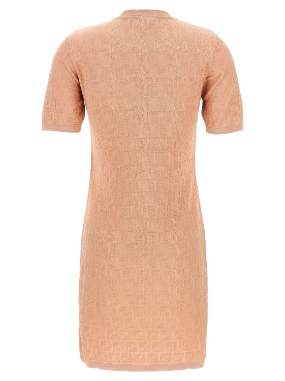 Fendi Ff Cotton Dress Mini in Pink | THE LIST