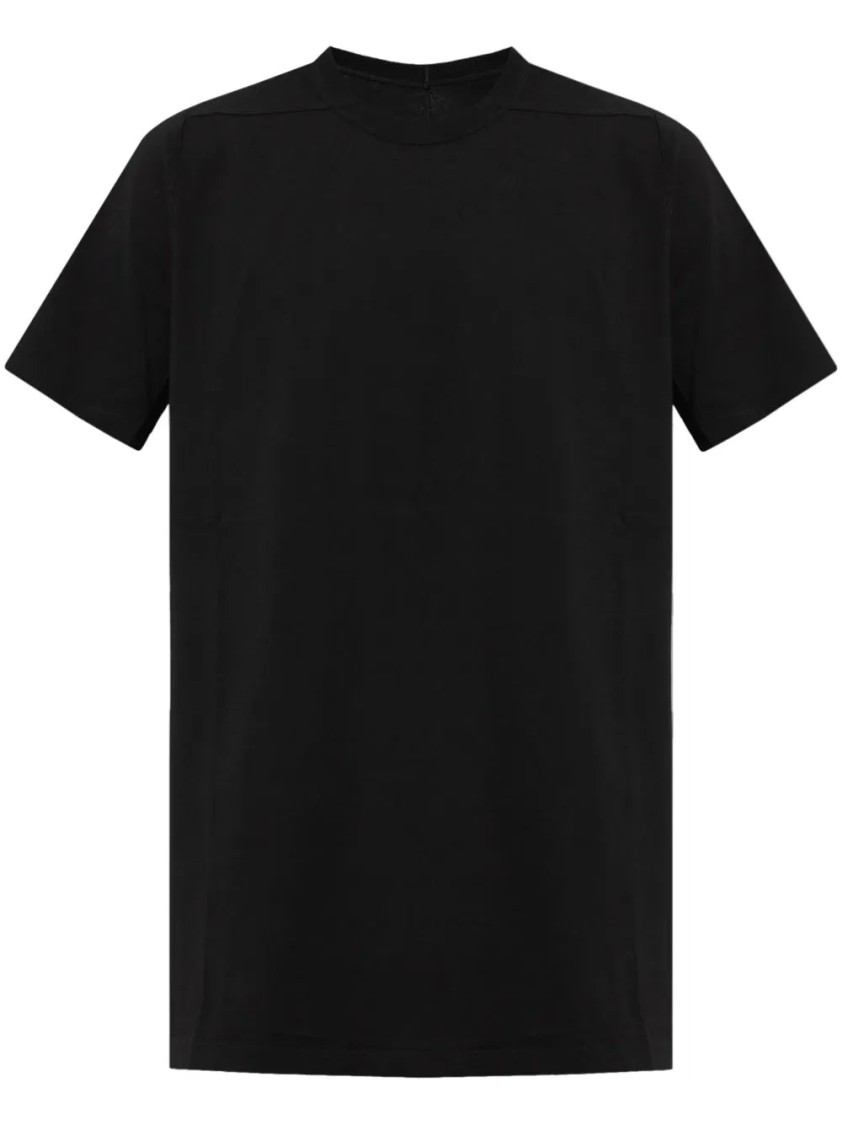 Rick Owens Black Crew Neck T-shirt With Short Sleeves In Black