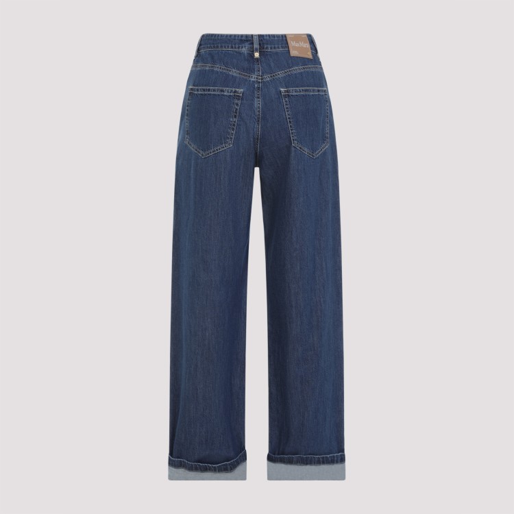 デニム・ジーパン Max Mara Wide-Leg High-Waisted Jeans With Rolled Cuffs And Max Mara Wide-Leg High-Waisted With Rolled Cuffs And Five