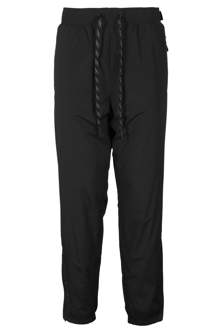Moncler Grenoble Black Stretch Ripstop Sporty Pants In Black