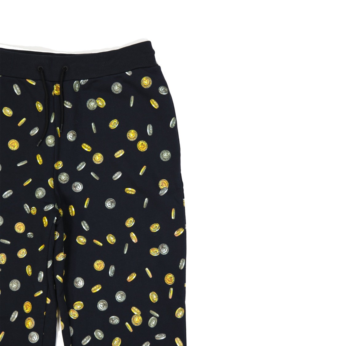 Moschino Couture Couture Cotton Printed Sweatpants In Black