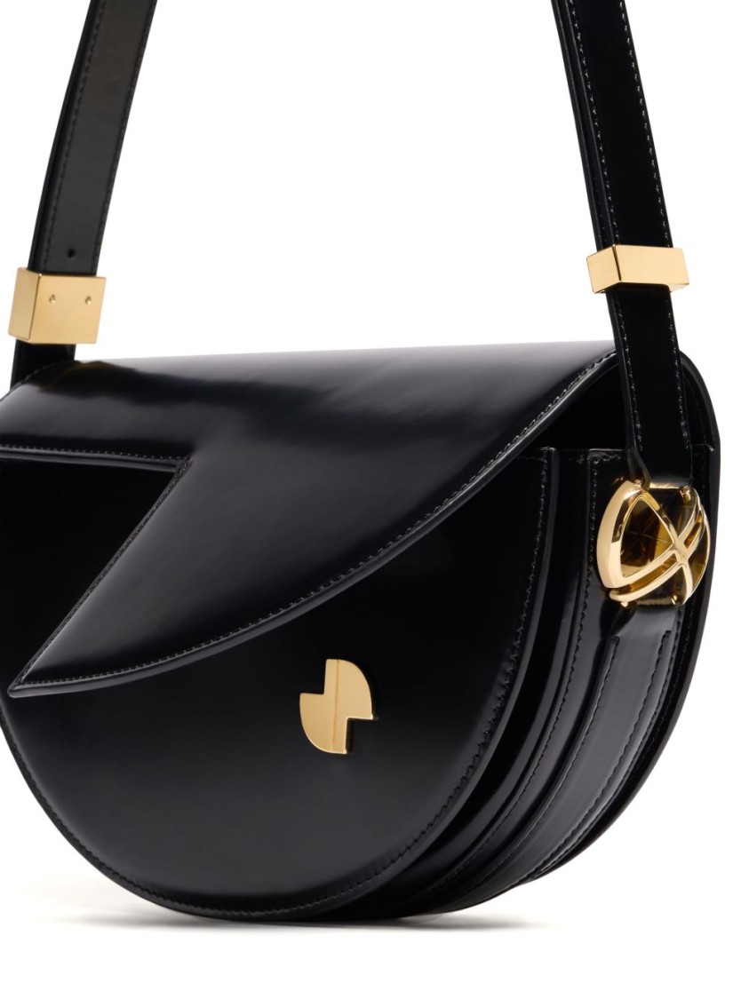 PATOU PATOU HALF-MOON SHAPE BAG WITH FOLDOVER TOP AND MAGNETIC CLOSURE