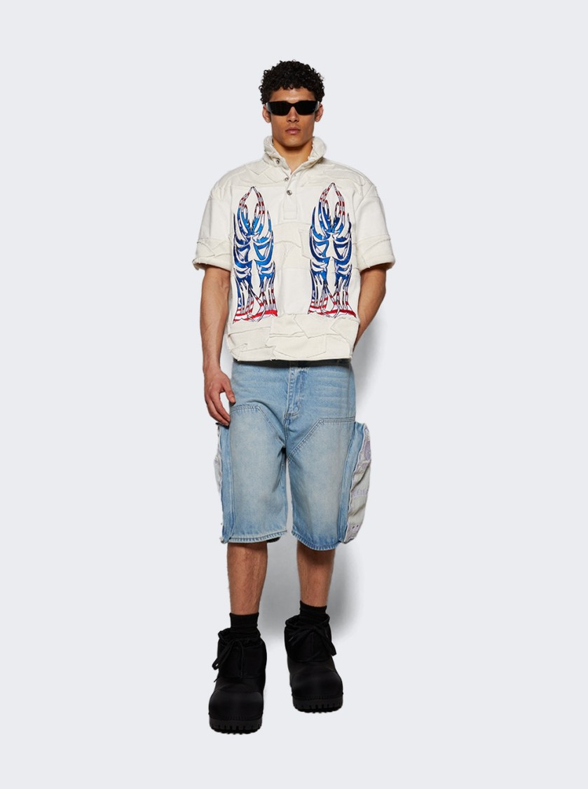 Who Decides War Off-white Winged Glory Polo In Neutrals