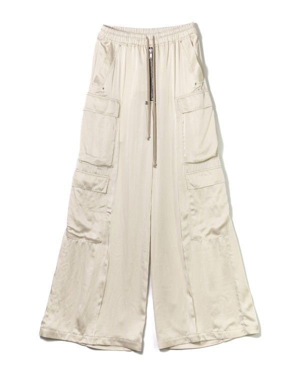 Rick Owens Full-Length Charmeuse Cargobelas Pants | THE LIST